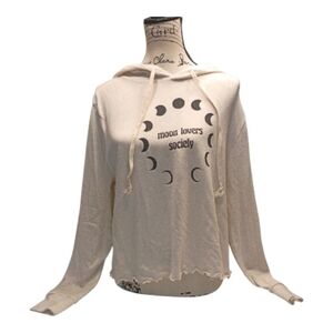 #1036 Spirit Jersey Juniors Moon Lovers Society Cream Hoodie Top